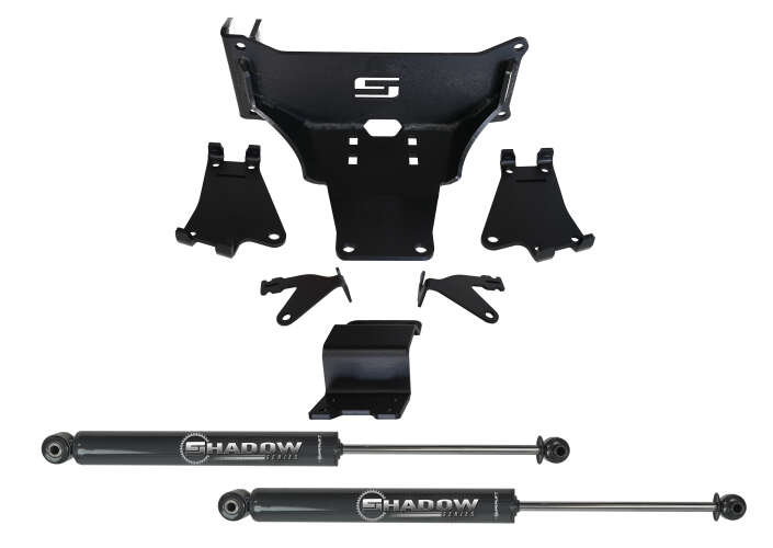 Dual Steering Stabilizer Kit | Superlift Shadow - 23-24 F-250/350 4WD - No Lift Required Gallery