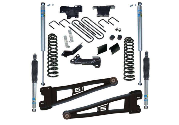 4in Ford Lift Kit | 2023-2024 F250/350 4WD Diesel w/ Replacement Radius Arms Gallery 1