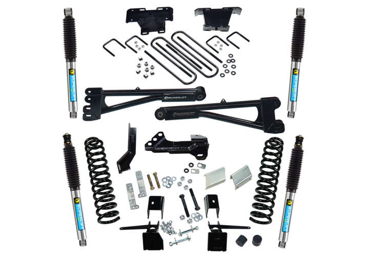 4in Ford Lift Kit |Diesel w/ Replacement Radius Arms Gallery 