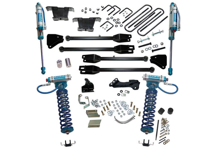 4in Ford Lift Kit | w/ 4-Link Conversion & King Coilovers Gallery 