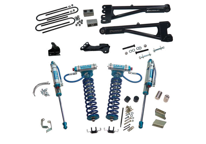 4in Ford Lift Kit | w/ Replacement Radius Arms & King Coilovers Gallery