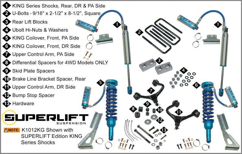 3in Tacoma Lift Kit with King Shocks Gallery 1